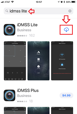 iDMSS Lite App for iOS iPhone iPad